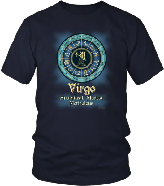 Blue Zodiac Virgo Astrology Unisex T Shirt Opengl T Shirt Png Virgo Logo