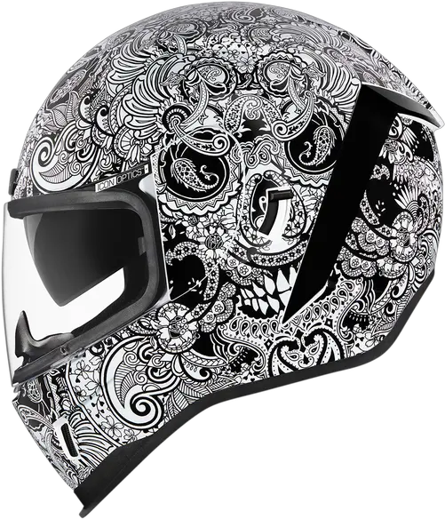 Icon Airform Chantilly Helmet Mc Powersports Icon Airform Chantilly Opal Helmet Png Icon Black Helmet
