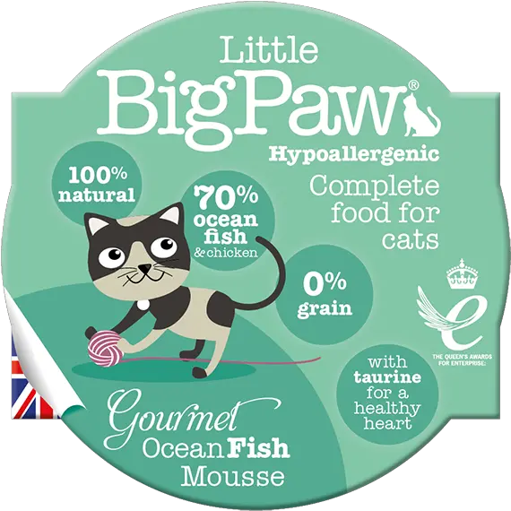 Little Big Paw Complete Wet Food Gourmet Tender Ocean Fish Png