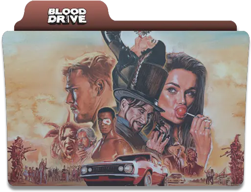 Blood Drive Tv Series Folder Icon By Kimojee Graham Humphreys Posters Png Google Drive Folder Icon