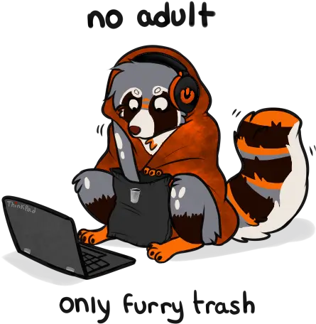 Furry Trash Sticker Ych Ychcommishes Smart Device Png Furry Discord Icon