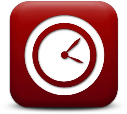 128537 Solid Png Red Clock Icon