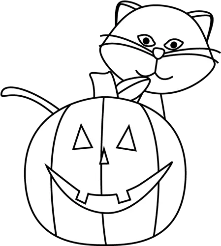 Black Cat Clipart Jack O Lantern Halloween Cat Free Sight Word Halloween Worksheets For Kindergarten Png Halloween Cat Png png