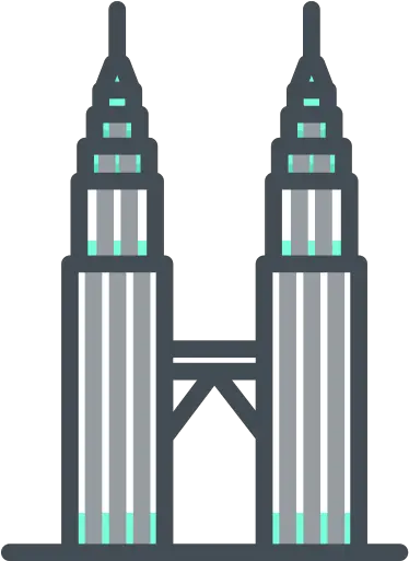 Petronas Twin Tower Icon From Monuments Petronas Twin Tower Icon Png Twin Towers Icon