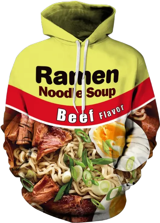 Ramen Noodle Soup 3d Pullover Hoodie By Www Beef Ramen Noodle Hoodie Png Ramen Noodles Png