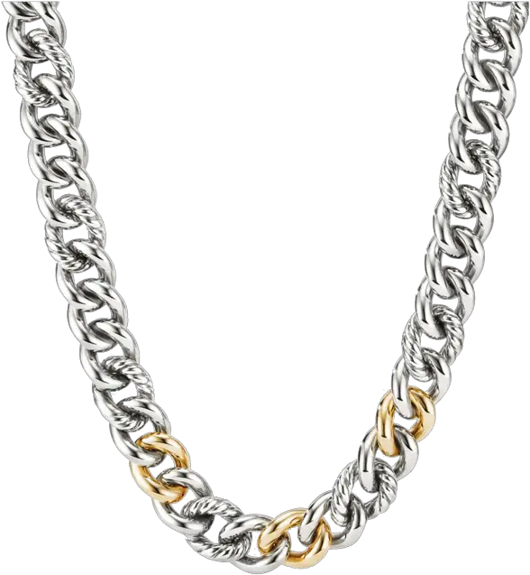 Curb Chain Necklace With 14k Yellow Gold 19 Silver Curb Necklace Png Gucci Icon Ring In Yellow Gold