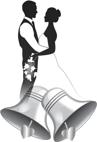 Wedding Bells Transparent Png Clipart Silhouette Couple Wedding Clipart Wedding Bells Transparent Background png