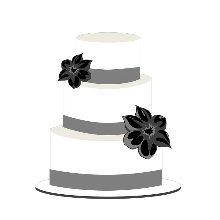 Download Wedding Cake Greyscale Clip Art Wedding Cake Wedding Cake Clip Art Png Cake Clipart Png png