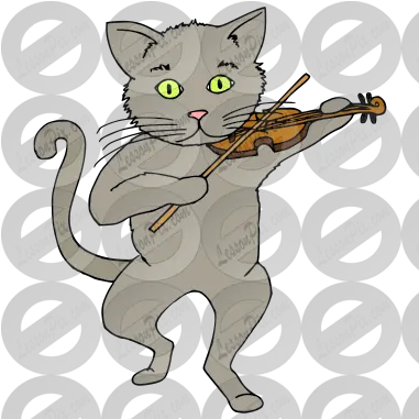 Cat And The Fiddle Picture For Classroom Therapy Use Clipart The Cat And The Fiddle Png Fiddle Icon