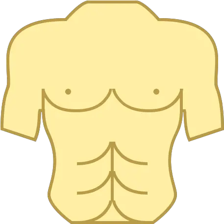 Torso Icon In Office L Style Pecho Animado Png Abs And Chest Icon