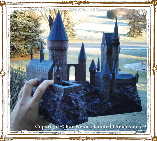 Hogwarts Paper Model Kit By Ray Keim Harry Potter Model Kit Png Hogwarts Castle Png