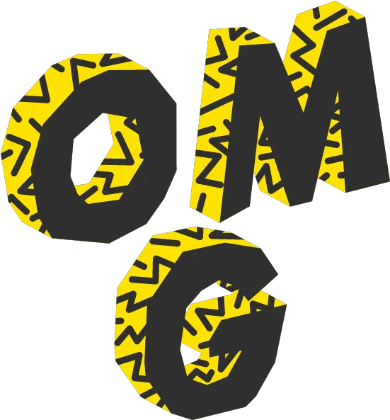 Omg Text Graphic Vertical Png Omg Transparent