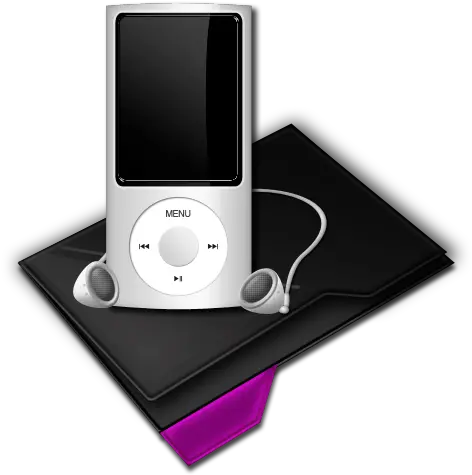 Folder My Music Mp3 Purple Icon Vivid Icon Set Softiconscom Ipod Png Mp3 Player Icon