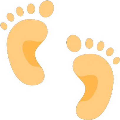 Baby Feet Icon In Color Style Footprint Png Foot Icon Png