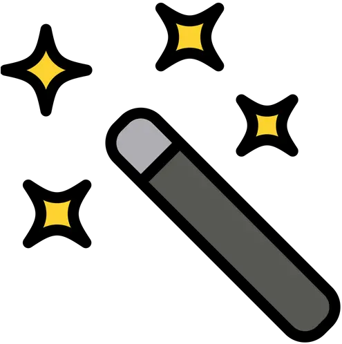 Magic Wand Tool Icon Of Colored Outline Dot Png Magic Wand Tool Icon