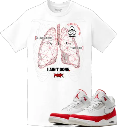 Air Jordan 3 Shirts U2013 Sneakertee83 Lace Up Png Air Jordan Iii Premium Icon