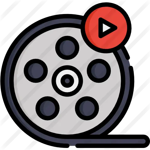 Film Reel Dot Png Movie Reel Flat Icon