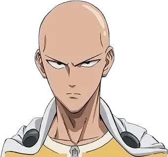Top 20 Strongest Anime Characters To Date One Punch Man Egg Png Saitama Face Png