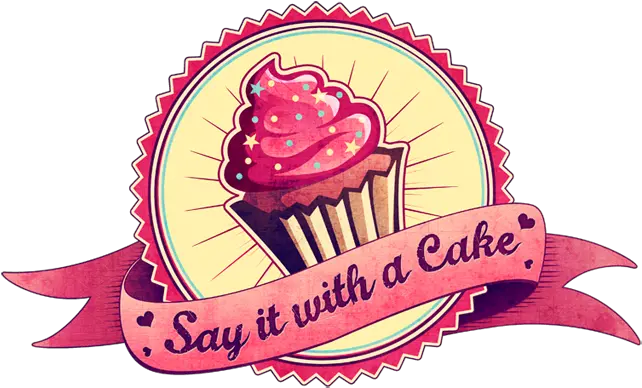 Sayitwithacake Birthday Cakes U2022 Cup Cake Pops Logo High Quality Png Cake Logo png