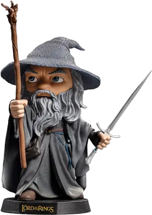 Gandalf Mini Co Figure By Iron Studios Lord Of The Rings Minico Png Gandalf Png