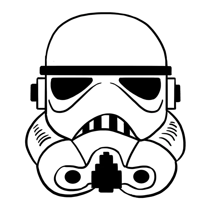 Anakin Skywalker Wall Decal Sticker Star Wars Stormtrooper Helm Png Storm Trooper Png