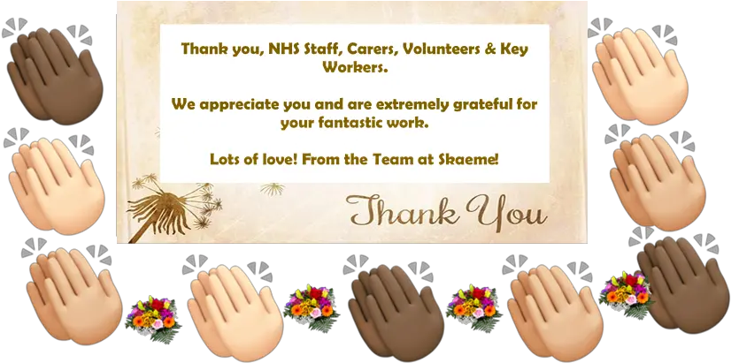 Clap For Nhs Staff Carers Volunteers U0026 Key Workers Skaeme Nail Png Clap Png