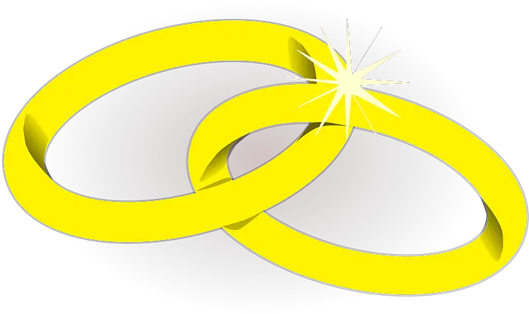 Two Gold Wedding Bands Intertwined Clipart Free Download Wedding Rings Clip Art Png Wedding Ring Clipart Png png