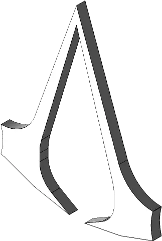 Assassins Creed Logo 3d Cad Model Library Grabcad Clip Art Png Assassin Creed Logo