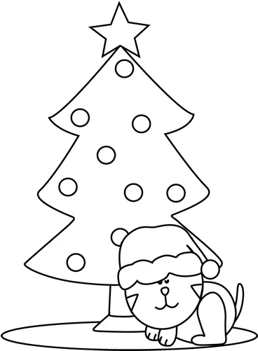 Christmas Clip Art Christmas Images Silhouette White Christmas Tree Black Background Png Christmas Cat Icon png