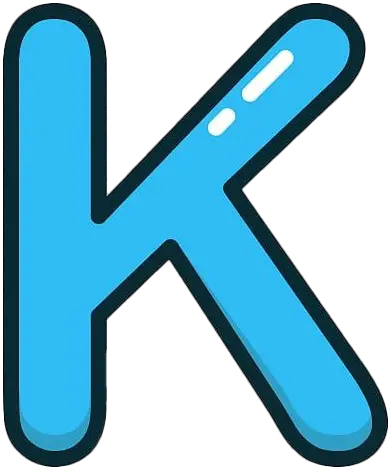 K Letter Png Clipart All Blue Letter K Png Clipart Png