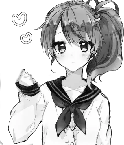 Download Render Anime Girl 6 By Takitorikinomoto D9ft9g4 Anime Girl Black And White Png Anime Girl Face Png