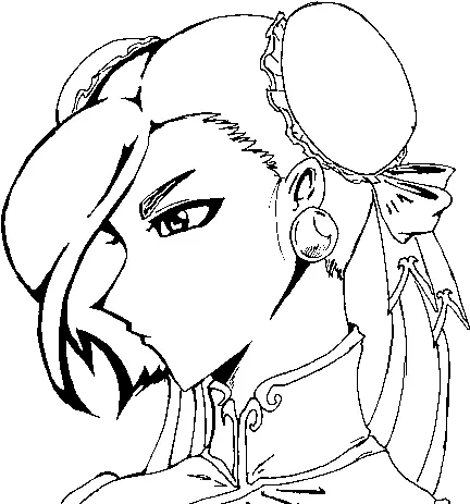 Chun Li Coloring Page Coloringcrewcom Drawing Png Chun Li Png