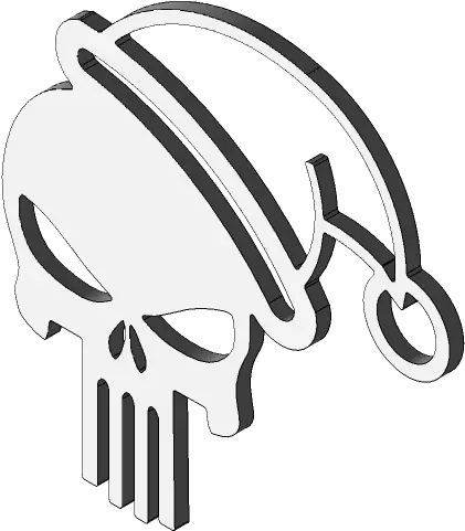 Punisher Skull Holday Ornament 3d Cad Model Library Dot Png Punisher Skull Transparent