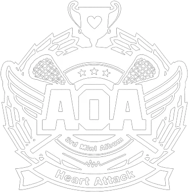 Aoa Logo Support Campaign Twibbon Heart Attack Aoa Logo Png Logo De Twitter
