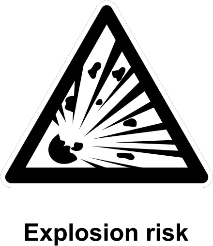 Monochrome Explosion Risk Clip Art Vector Risk Of Explosion Sign Png Risk Png