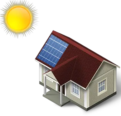 Solar For Homes House With Solar Panels Transparent Png Solar Panel Png