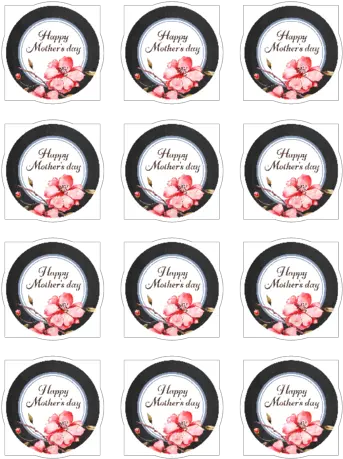 Motheru0027s Day Round Sticker Printable Day Labels To Print Png Happy Mothers Day Transparent Background