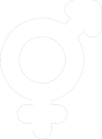 Download Both Gender Symbol White Png Full Size Png Dot Sex Symbol Icon