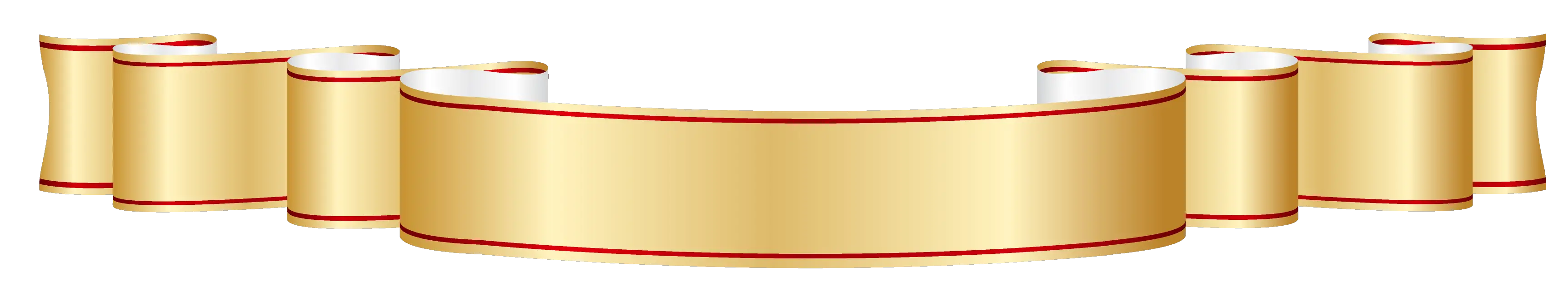 Golden Ribbon Banner Png