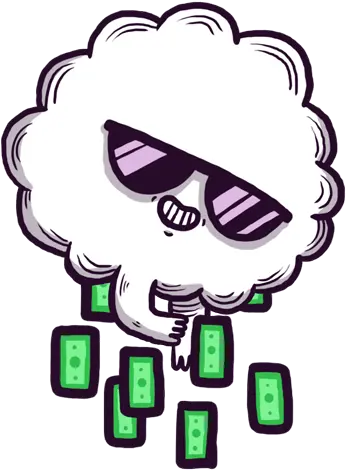 Top Raining Money Stickers For Android Cloud Raining Money Gif Png Raining Money Transparent