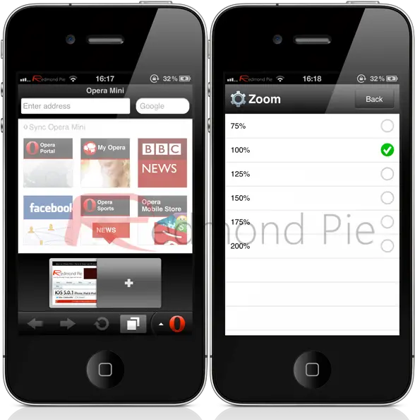 Opera Mini Web Browser For Ios Gets Sharing Png Speed Dial Icon Iphone