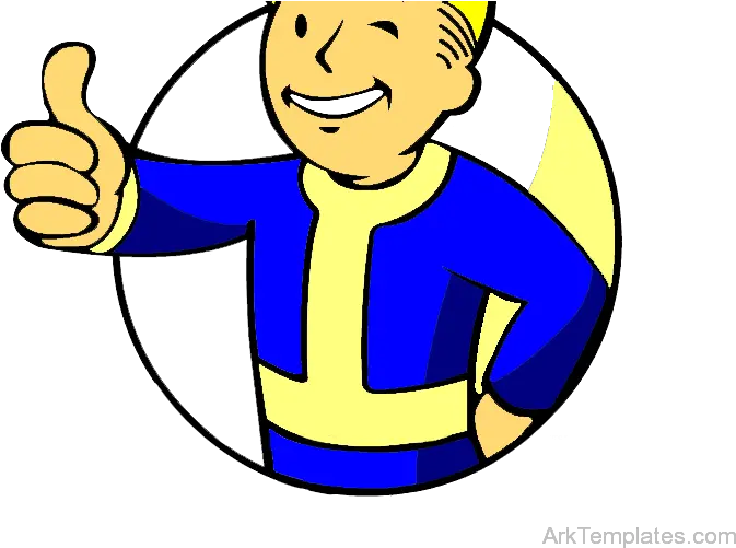 Clipart Fall Boy Transparent Free For Vault Boy Fallout Logo Png Pip Boy Png