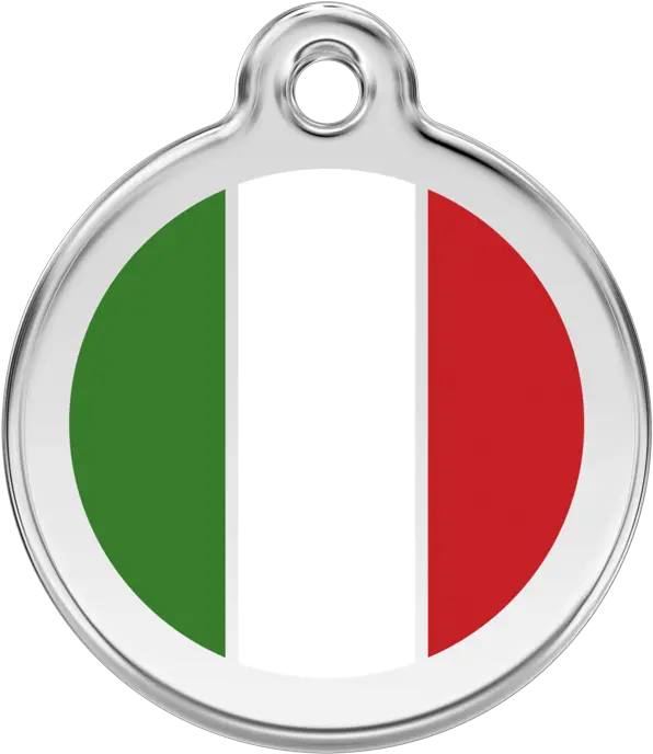 Italian Flag Red Dingo Italian Flag Dog Tag Png Italy Flag Png