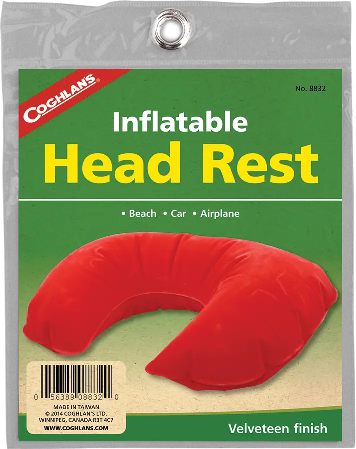 Coghlanu0027s Velveteen Finish Inflatable Head Rest Travel Pillow Png Tinder Airplane Icon