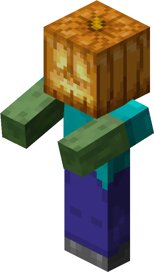 Zombie With Jack Olantern Minecraft Jack O Lantern Texture Png Lantern Png