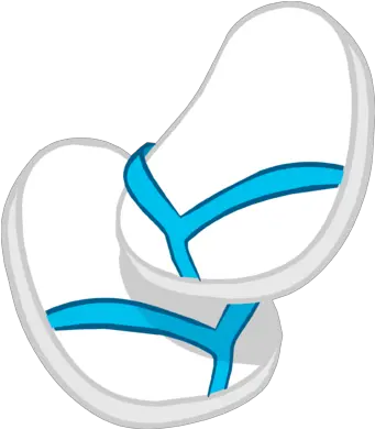 Blue U0026 White Flips Flops Club Penguin Online Wiki Fandom Clip Art Png Flip Flop Icon