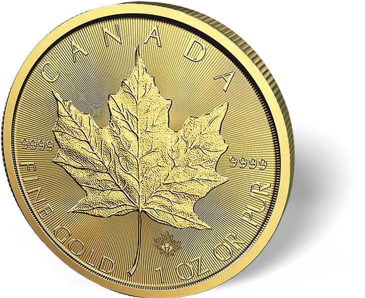 Download 1 Oz Canadian Gold Maple Leaf Coins Canadian Gold Solid Png Canadian Leaf Png