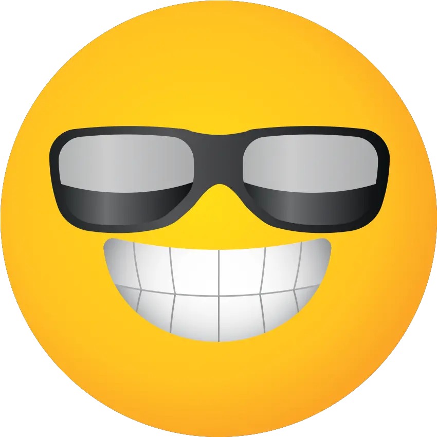 Free Emoji Yellow Face Sun Glasses Png Smiley Glasses Emoji Png