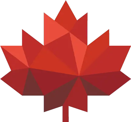 Geometric Maple Leaf Illustration Png Red Leaf Logo