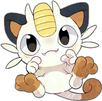 Freetoedit Cute Kawaii Pokemon Miaouss Meowth Cat Meowth Cute Kawaii Png Meowth Png